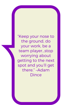 “Keep your nose to the ground, do your copy